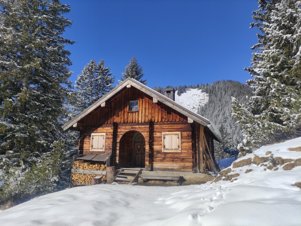 Wanderung Fleischbank: An der Jagdhütte Steilegg vorbei