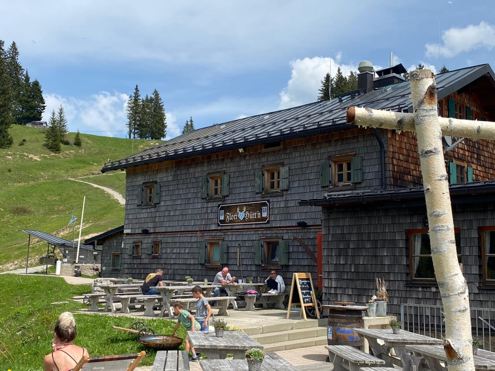 Florianshütte: Auf der Terrasse