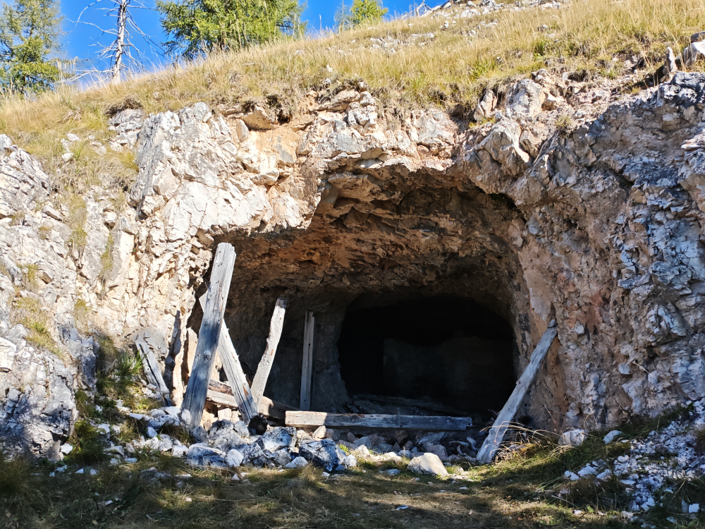 Klettersteig Ivano Dibona: Eine erste Stellung