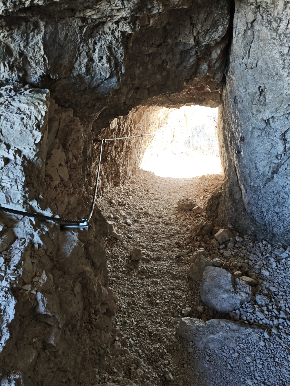 Klettersteig Ivano Dibona: Klettersteig durch Tunnel