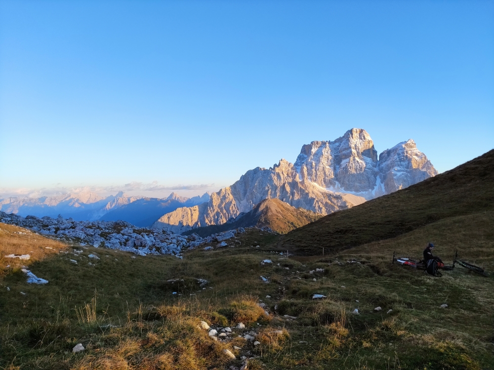 Forcella di Col Duro: Forcella di Col Duro mit Blick auf Monte Pelmo