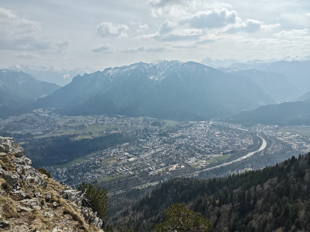 Wanderung Fuderheustein: Wanderung Fuderheustein: Blick auf Bad Reichenhall  (Fuderheustein)