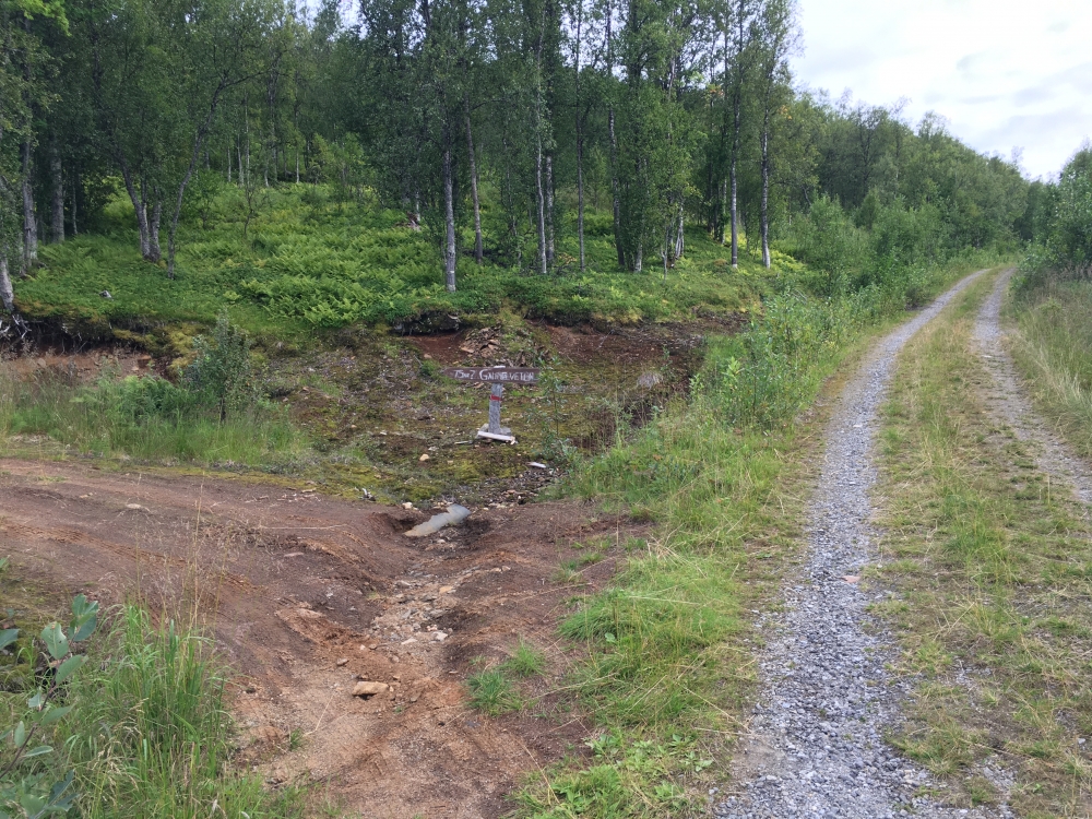 Wanderung Gamleveten: Abzweig