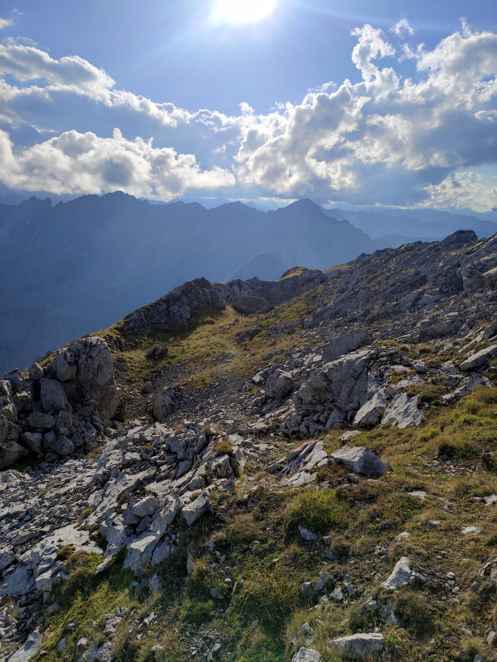 Wanderung Gartner Wand: Im oberen Teil leicht zu gehen
