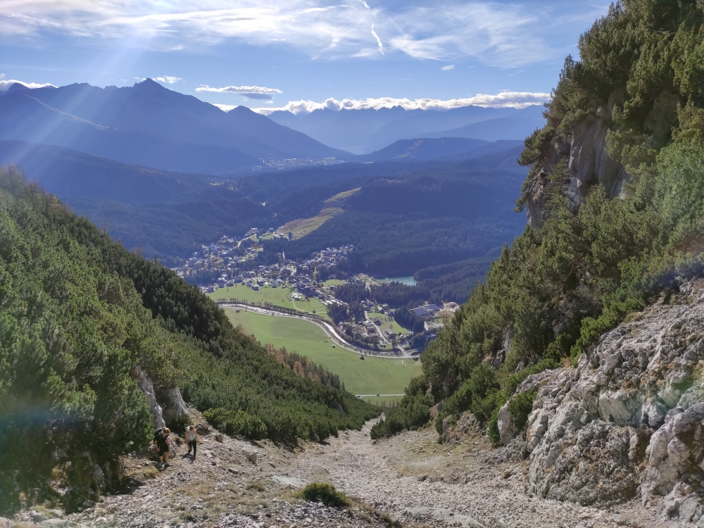 Wanderung Gehrenspitze-Überschreitung: Aufstieg durch die Schuttrinne