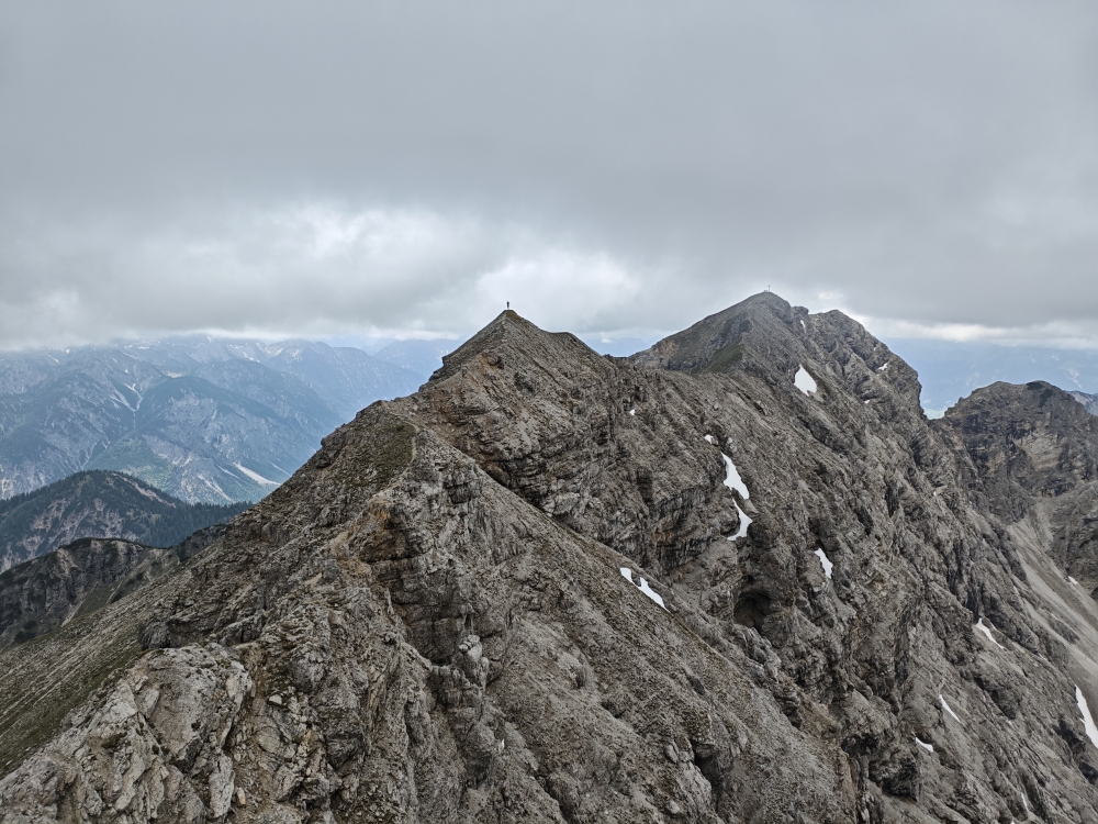 Wanderung Geierköpfe-Hauptgipfel: Wanderung Geierköpfe-Hauptgipfel: Blick zum Westgipfel (Geierköpfe-Hauptgipfel)