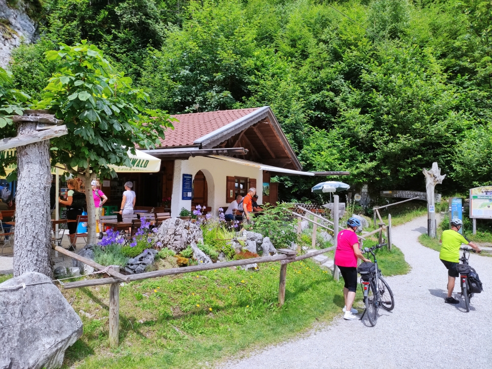 Wanderung Berggasthaus Ederkanzel: Wanderung Berggasthaus Ederkanzel: Klammkiosk (Geisterklammweg Mittenwald)