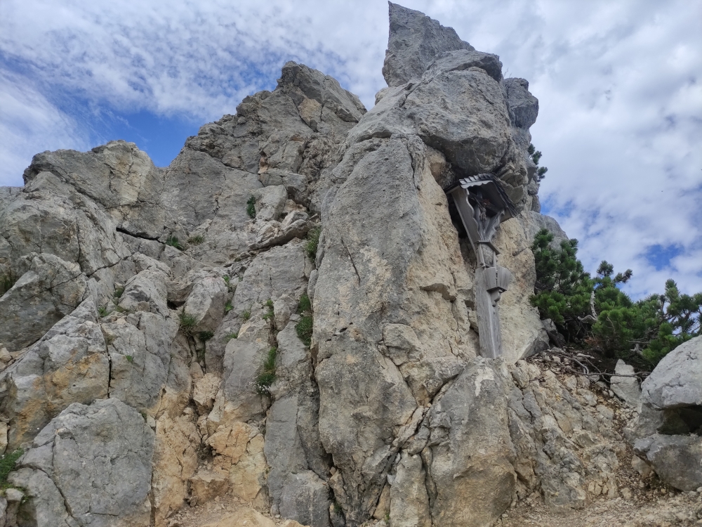 Klettersteig Gimpel: Kraxeliger Aufstieg