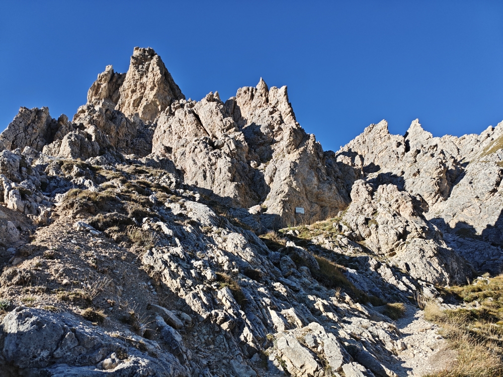Klettersteig Kleine und Große Cirspitze: Einstieg Klettersteig