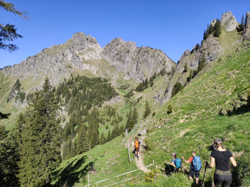 Wanderung Große Klammspitz: Auf die Große Klammspitz zu