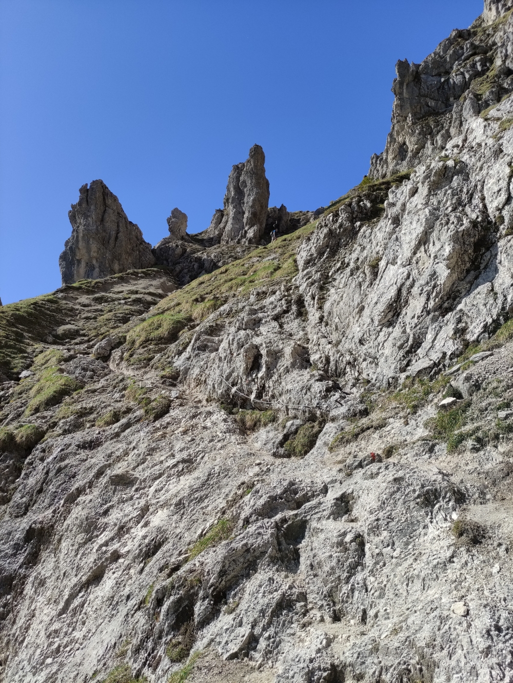 Wanderung Große Klammspitz: Kurze, seilgesicherte Passagen