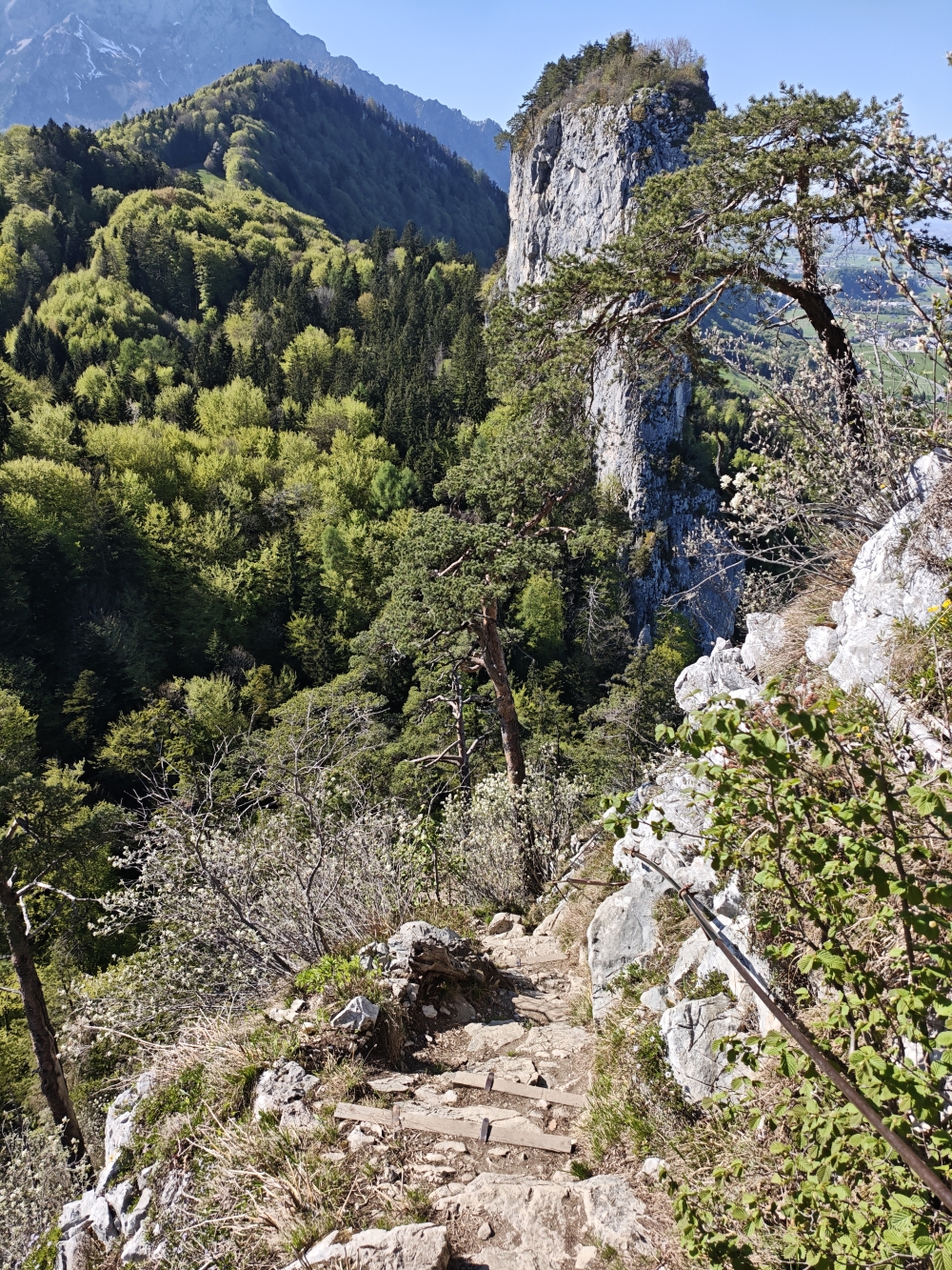 Wanderung Großer Barmstein: Abstieg vom kleinen Barmstein