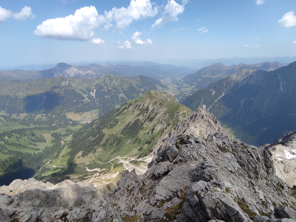 Wanderung Großer Widderstein: Wanderung Großer Widderstein: Blick ins Kleinwalsertal (Großer Widderstein)
