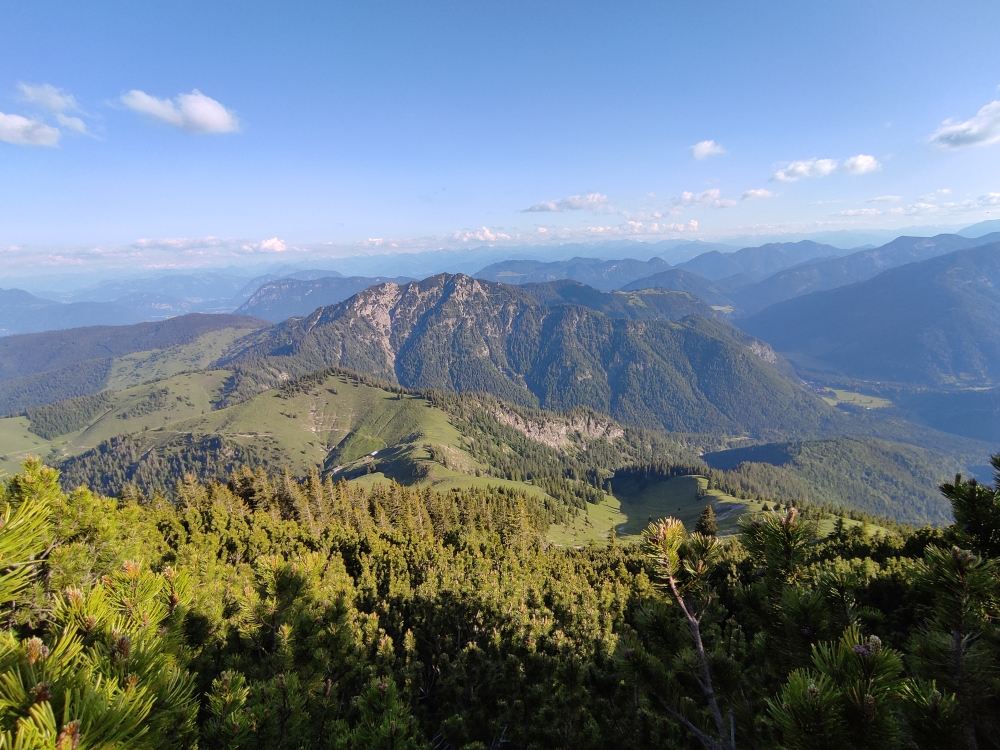 Wanderung Großer Traithen mit Steilnerjoch: Blick zum Trainsjoch