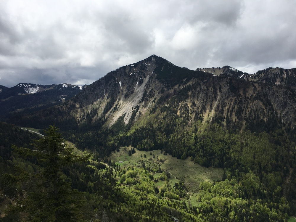 Wanderung Hachelspitz: Wanderung Hachelspitz: Blick auf die Brecherspitz (Hachelspitz)