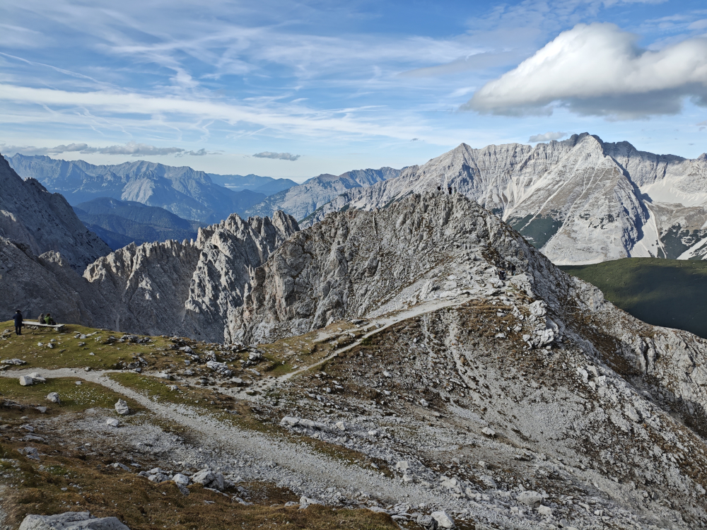 Wanderung Hafelekarspitze: Wanderung Hafelekarspitze: Blick nach Norden  (Hafelekarspitze)