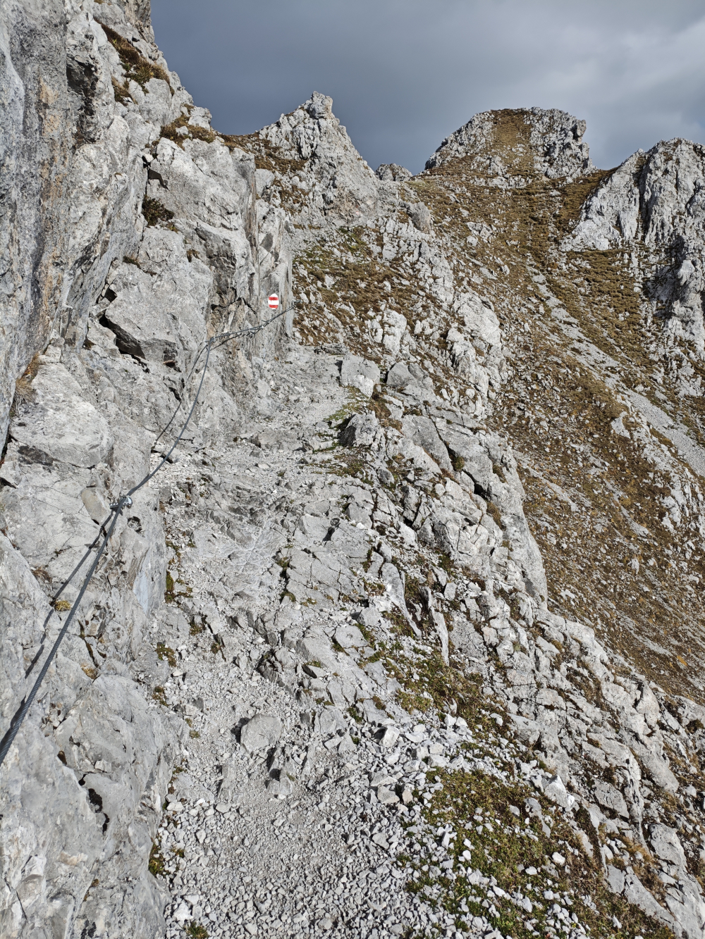 Wanderung Hafelekarspitze: Seilversicherung 