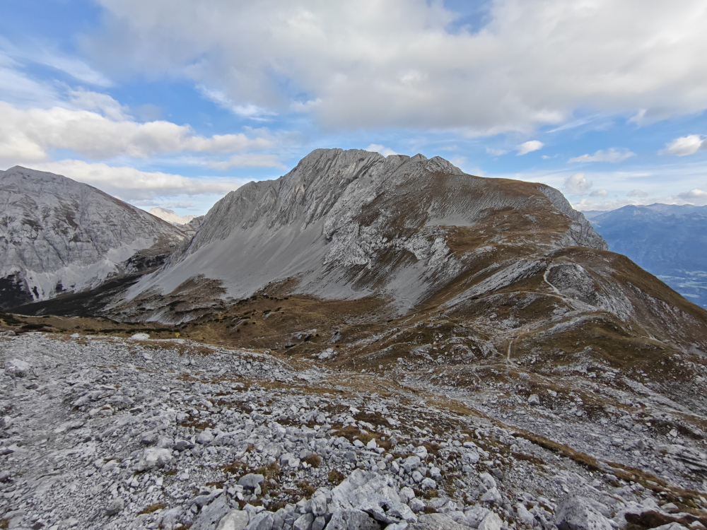 Wanderung Hafelekarspitze: Abstieg in die Arzler Scharte 