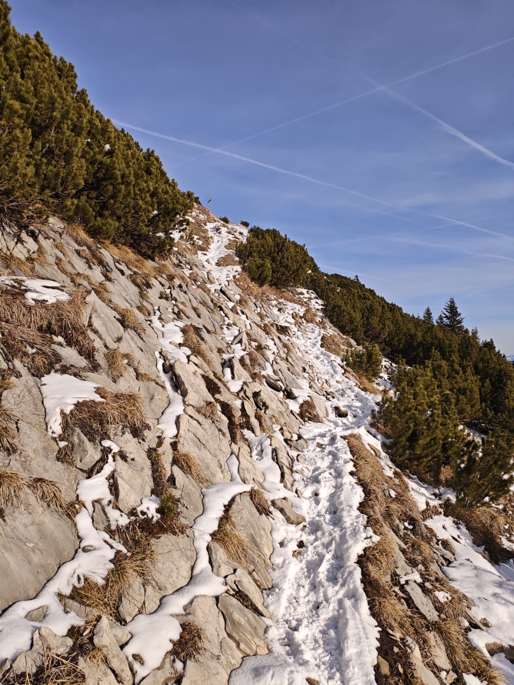 Wanderung Halserspitz: Die letzten Meter zum Gipfel