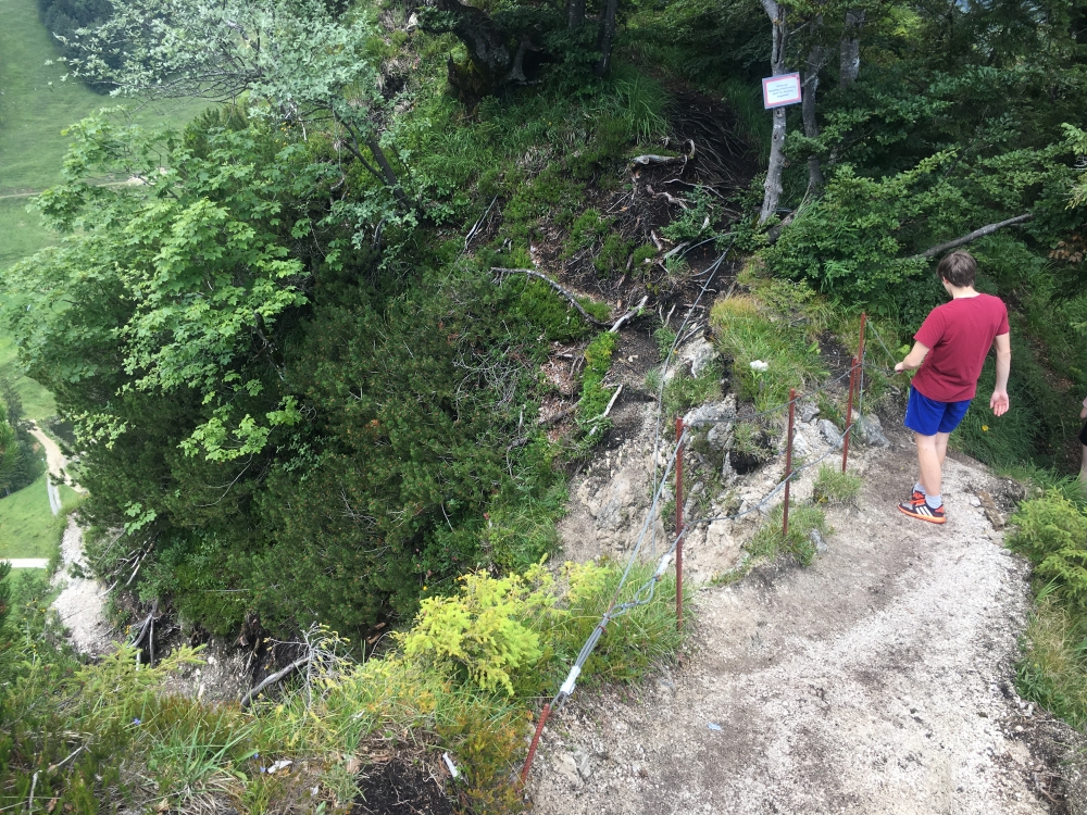 Wanderung Harauer Spitze: Ausstieg Klettersteig