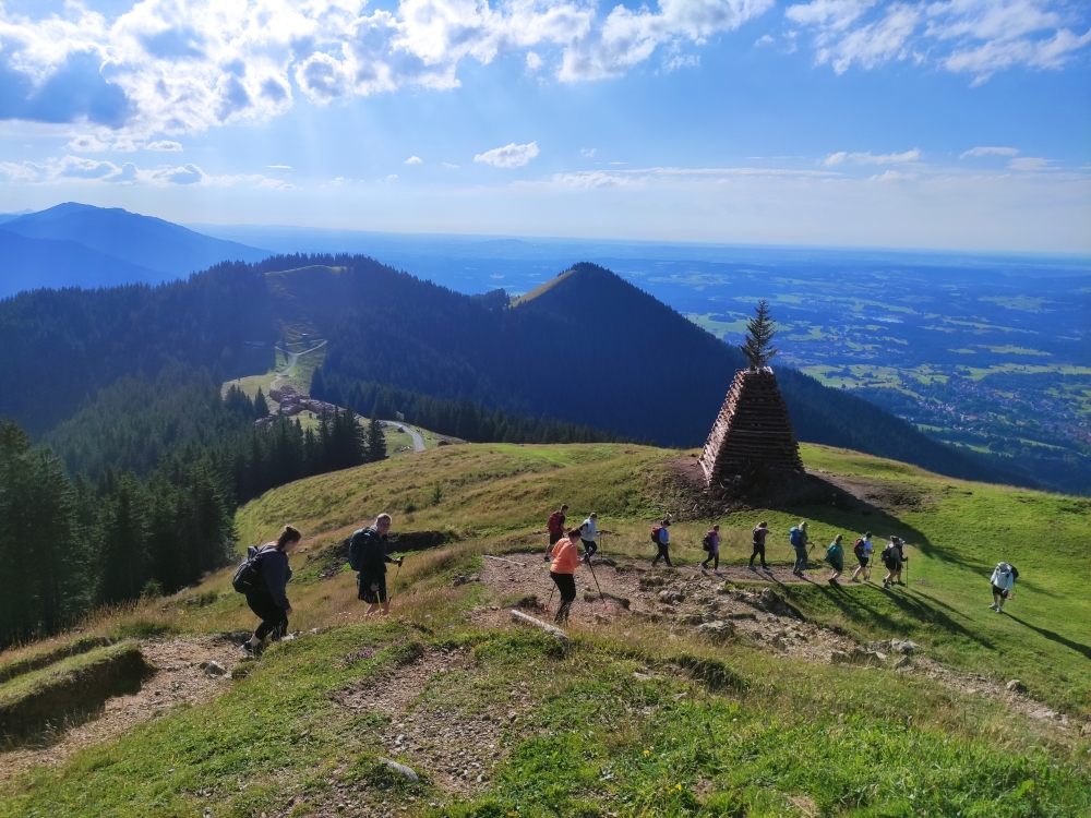 Wanderung Hinteres Hörnle: Wanderung Hinteres Hörnle: Blick zum Mittleres Hörnle und Vorderes Hörnle (Hinteres Hörnle)