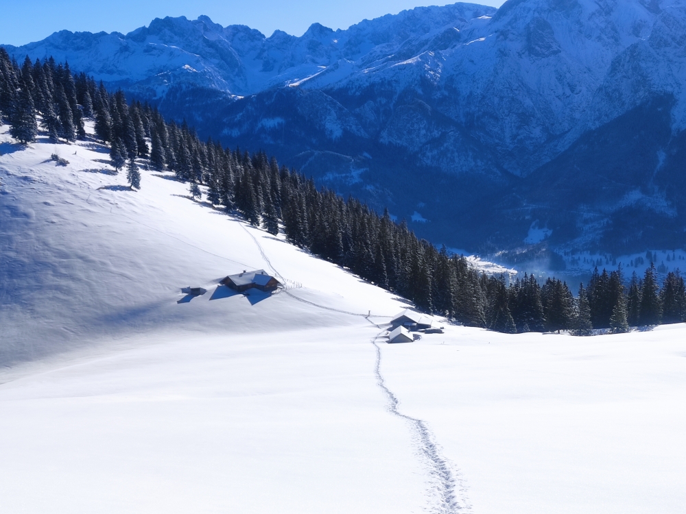 Wanderung Hirschbichel: Winterweg