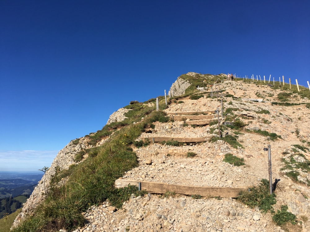 Wanderung Hochgrat: Ungefährlich am Grat entlang