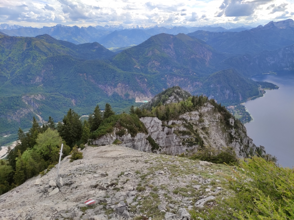 Mahdlgupf Klettersteig zum Hochleckenhaus: Blick zurück