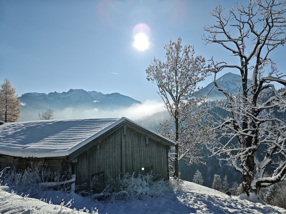 Wanderung Hochplatte: An der Bründlalm vorbei