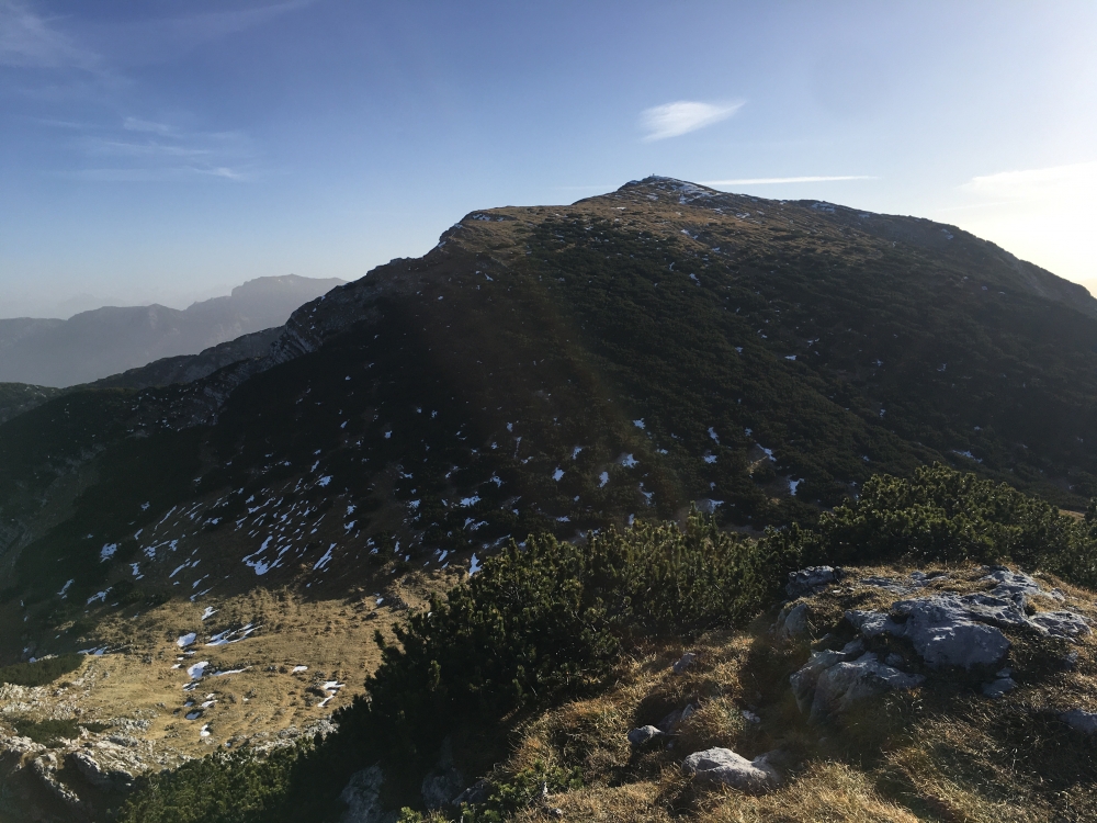 Wanderung Vorderunnütz: Wanderung Vorderunnütz: Blick nach Süden auf den Hochunnütz