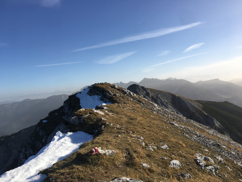 Wanderung Vorderunnütz: Wanderung Vorderunnütz: Am Gipfel (Hochunnütz)