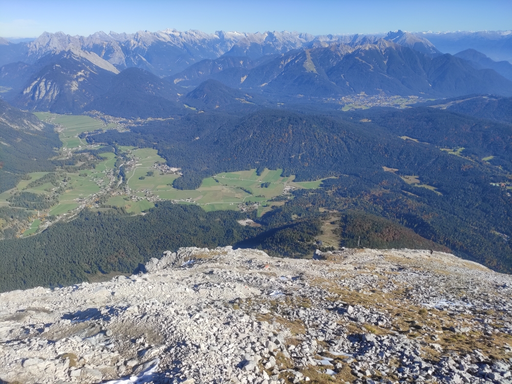 Klettersteig Hohe Munde Überschreitung: Abstieg zur Rauthhütte