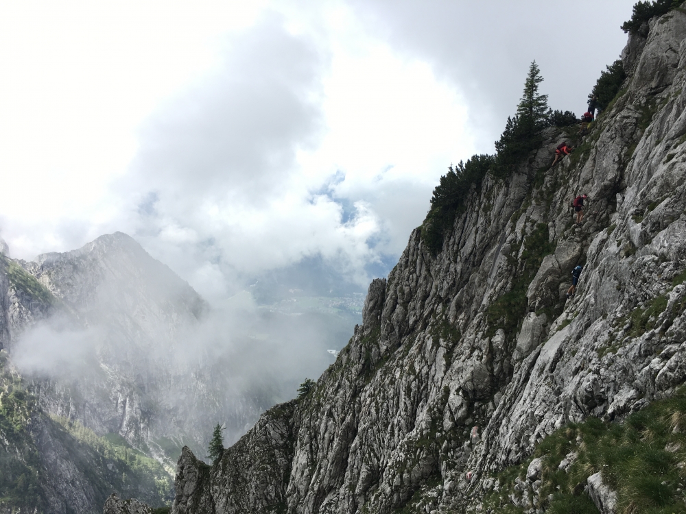 Klettersteig Hoher Göll: Auf dem Klettersteig