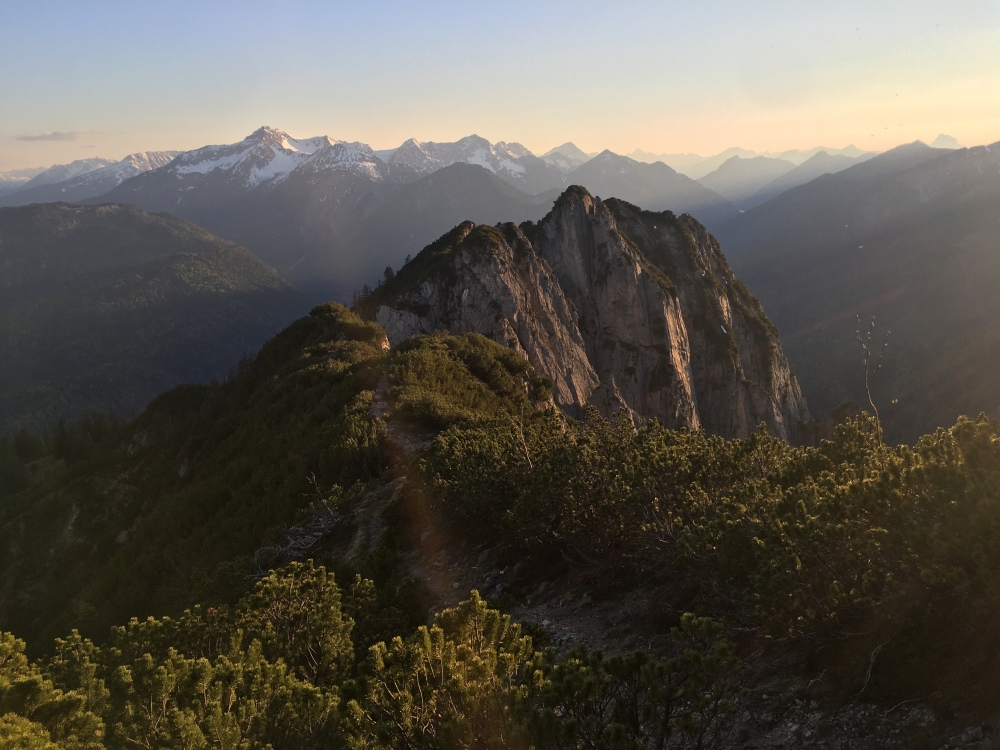 Wanderung Hoher Ziegspitz: Am Grat Richtung Rauhenstein
