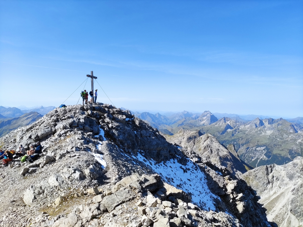 Wanderung Heilbronner Weg: Wanderung Heilbronner Weg: Gipfelkreuz (Hohes Licht)