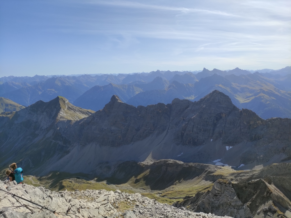 Wanderung Heilbronner Weg: Wanderung Heilbronner Weg: Blick zum Muttekopf (Hohes Licht)