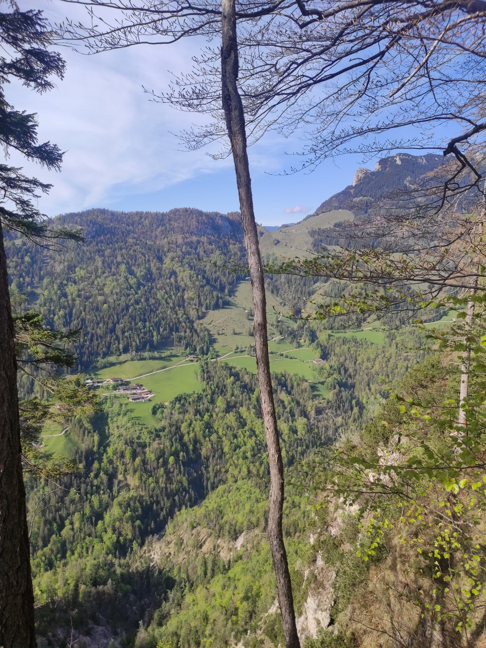 Wanderung Kaindlhütte über Berghaus Aschenbrenner: Blick übers Kaisertal