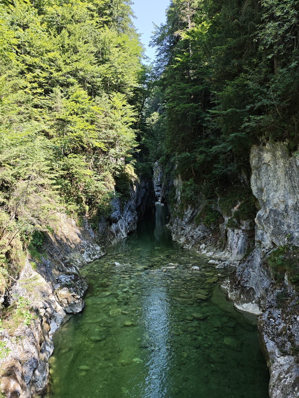 Kaiserklamm -> Alpengasthof Kaiserhaus: Blick in die Klamm