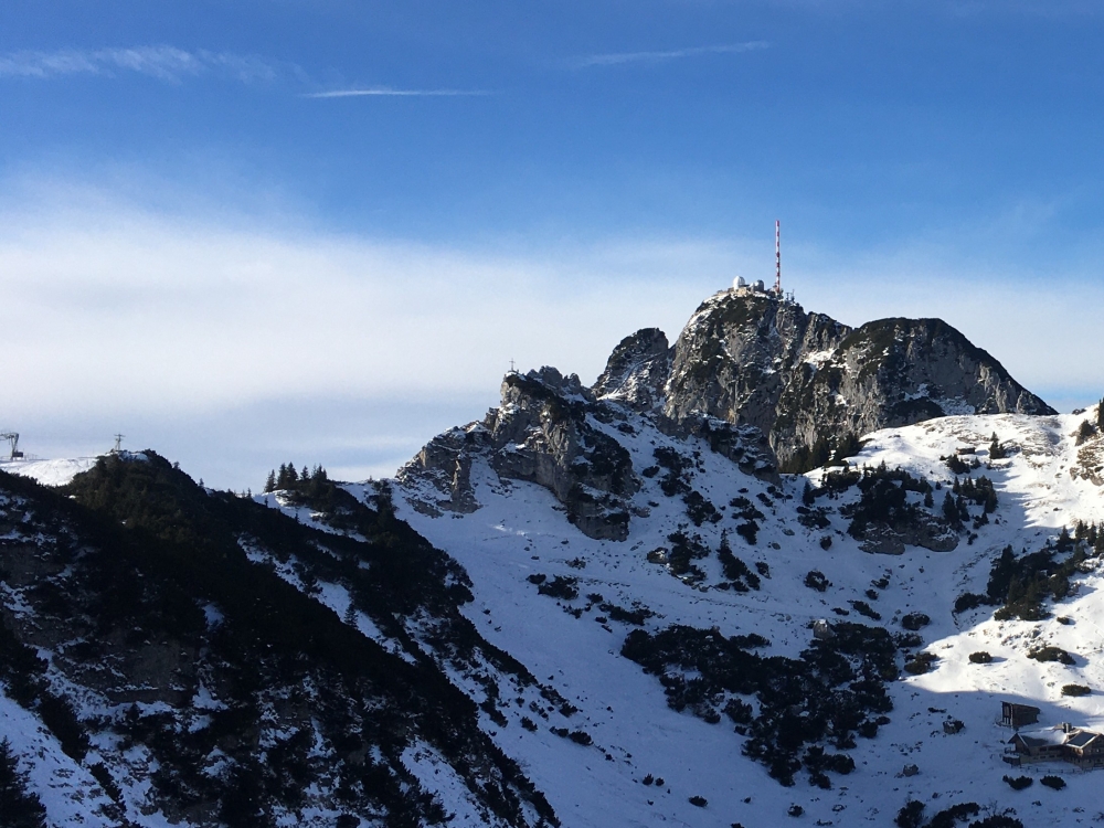 Wanderung Wendelstein aus dem Inntal: Wanderung Wendelstein aus dem Inntal: Blick vom Seewandköpfl auf die Kesselwand