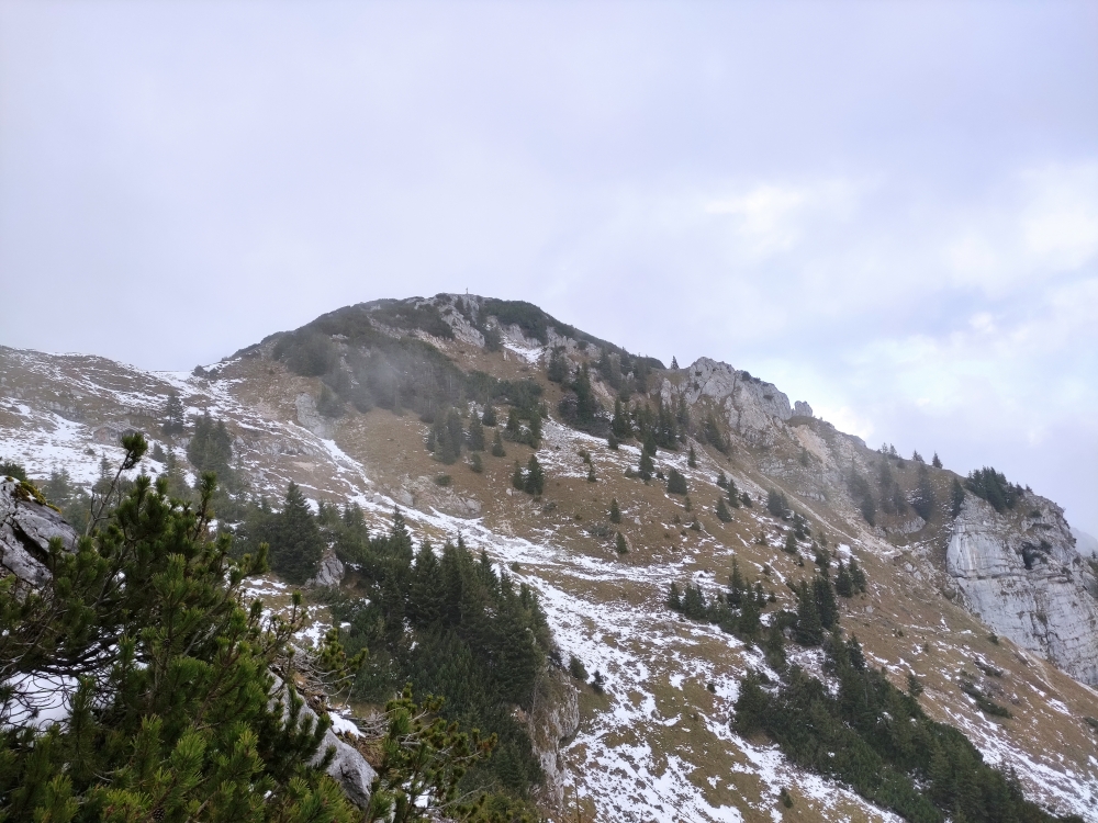 Wanderung Wendelstein aus dem Inntal: Wanderung Wendelstein aus dem Inntal: Blick zur Soinwand (Kesselwand)