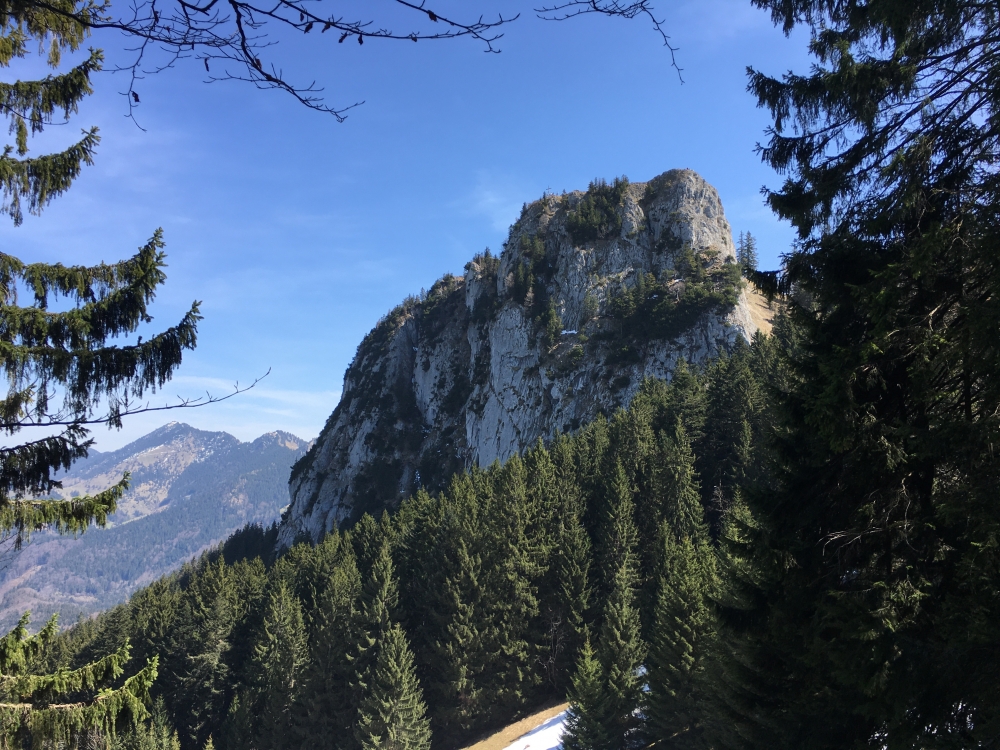 Wanderung Kitzstein aus dem Inntal: Blick auf die Wasserwand