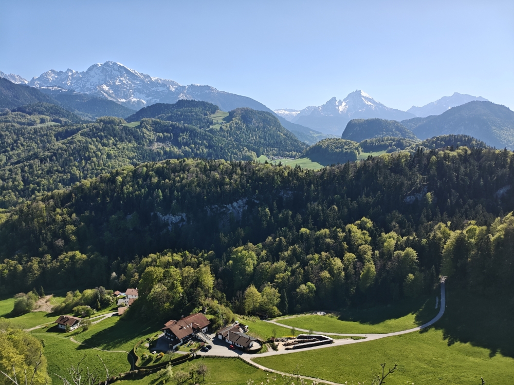 Wanderung Großer Barmstein: Wanderung Großer Barmstein: Blick auf Hoher Göll und Watzmann (Kleiner Barmstein)