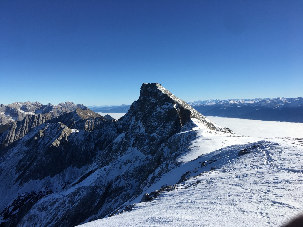 Kleiner Solstein -> Großer Solstein: Blick vom Großen Solstein