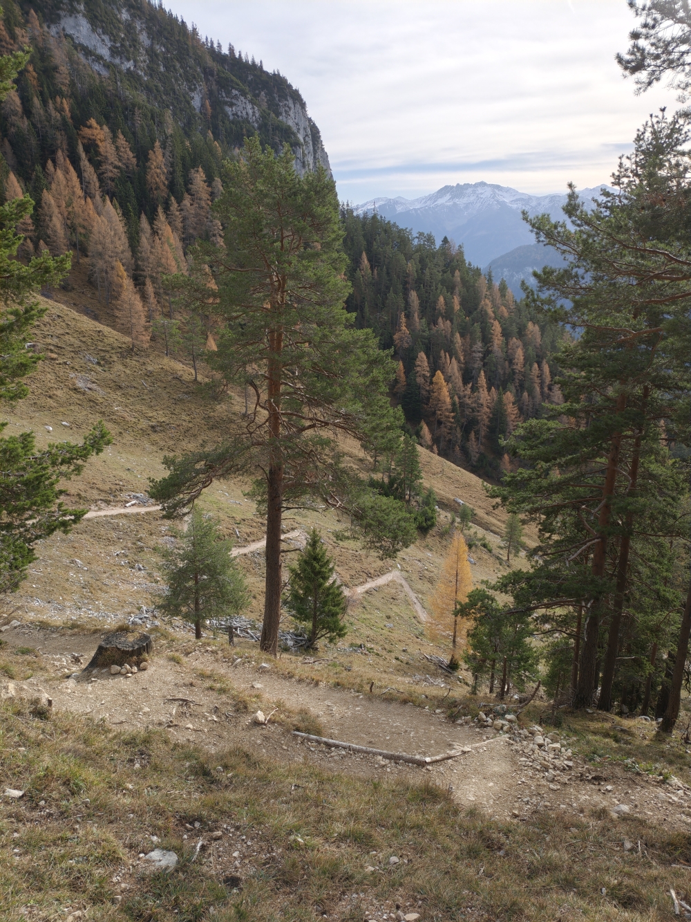 Wanderung Klobenjoch: Viele Serpentinen