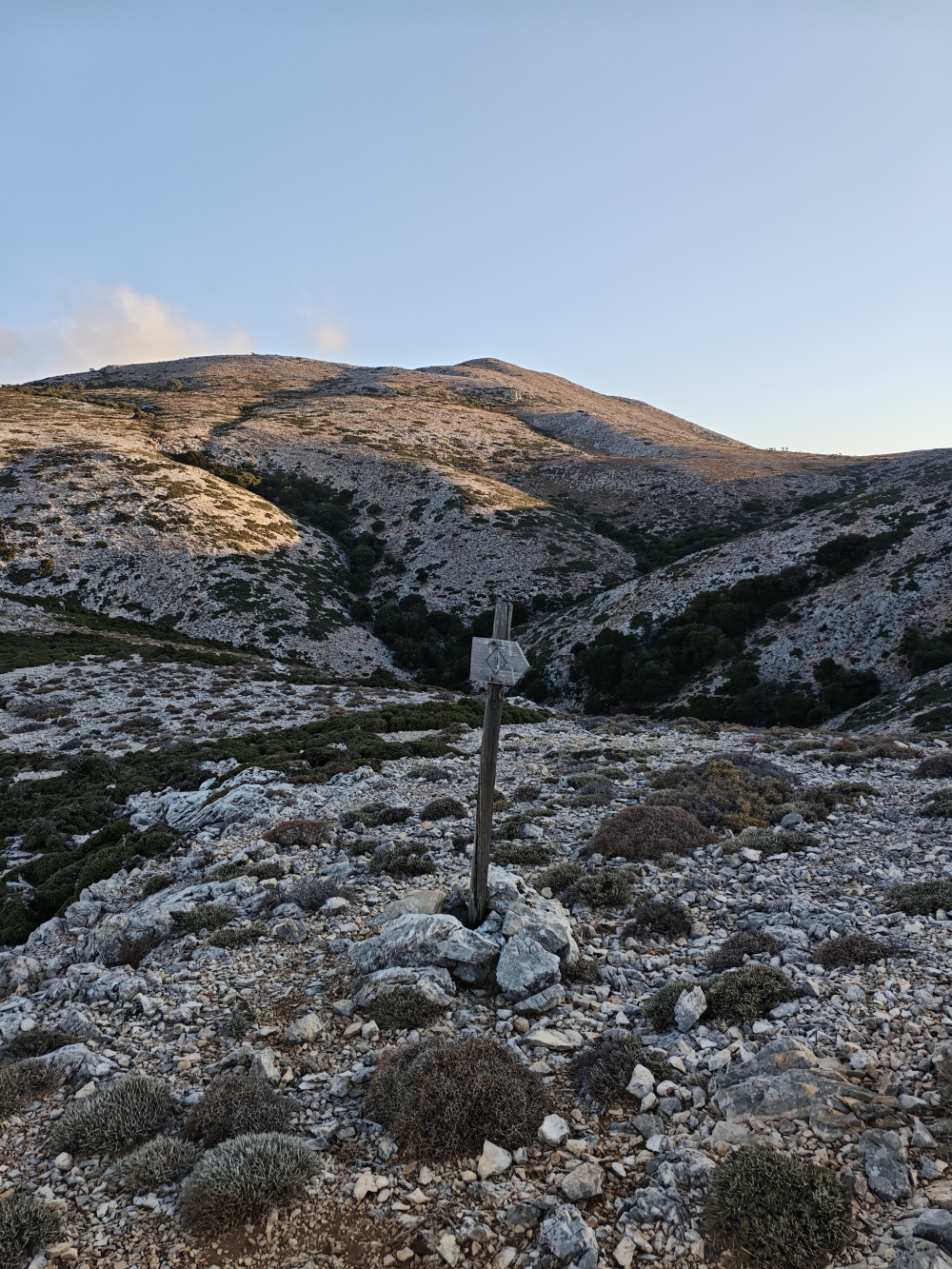 Wanderung Kochylas: Wegweiser