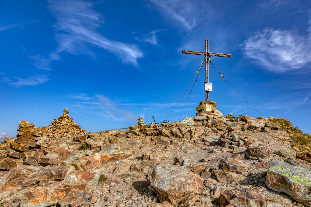 Königstuhl -> Heiligenbachhütte: Am Gipfel