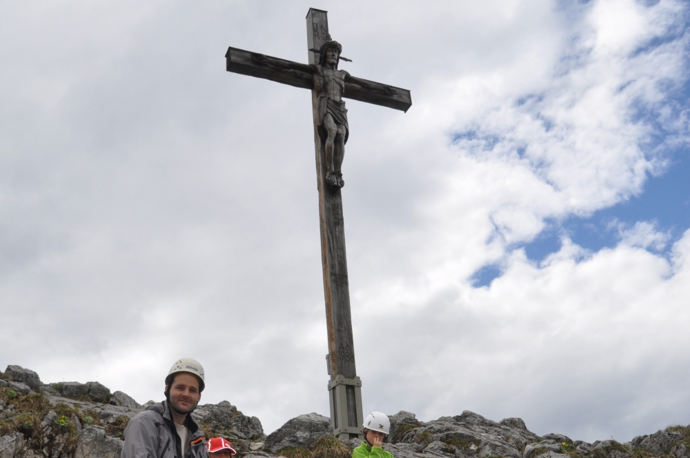 Wanderung Sonnenberggrat: Wanderung Sonnenberggrat: Am Gipfel (Kofel)