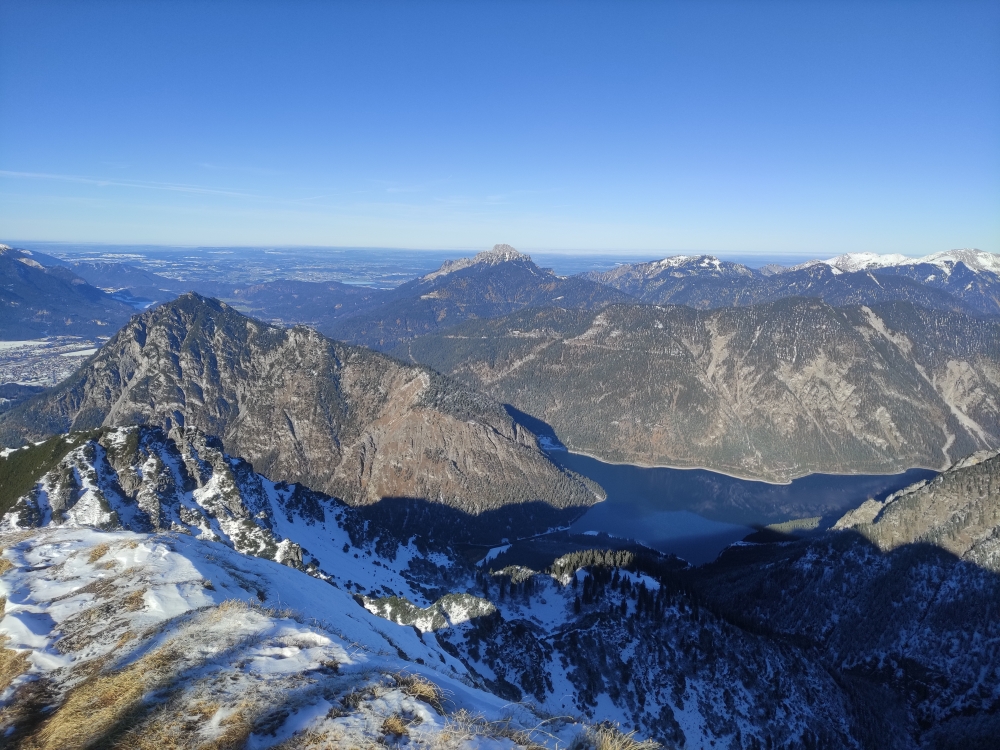 Wanderung Kohlbergspitze: Wanderung Kohlbergspitze: Blick auf den Plansee (Kohlbergspitze)