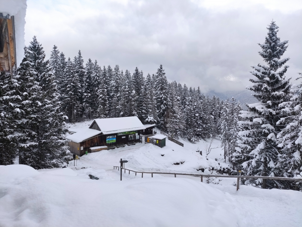 Rodeln Hoher Kranzberg: Rodeln Hoher Kranzberg: Bergstation (Kranzbergbahn Bergstation)