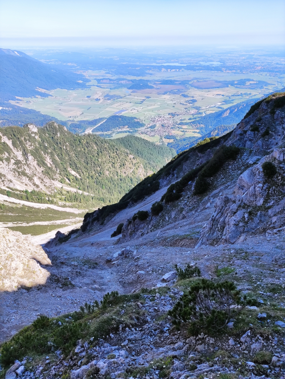 Wanderung Große Krottenkopf-Runde: Blick zurück ins Kistenkar